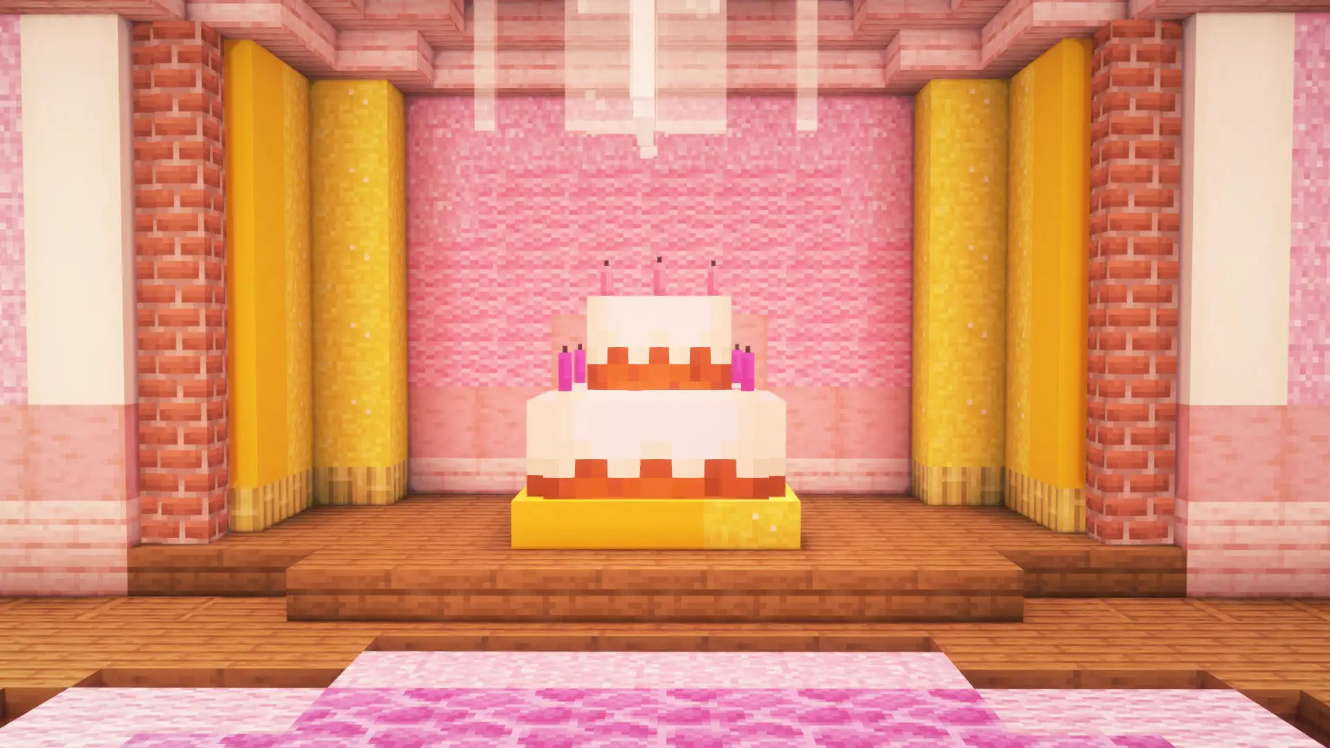 Ein Mega-Kuchen in der Geburtstagslobby